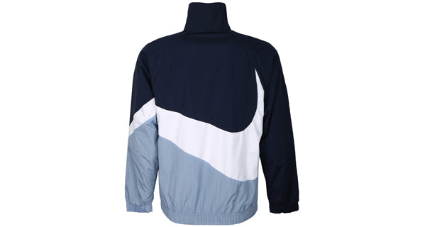 Nike Sportswear Contrasting Colors Large Logo Woven Stand Collar Jacket Blue AR3133-451