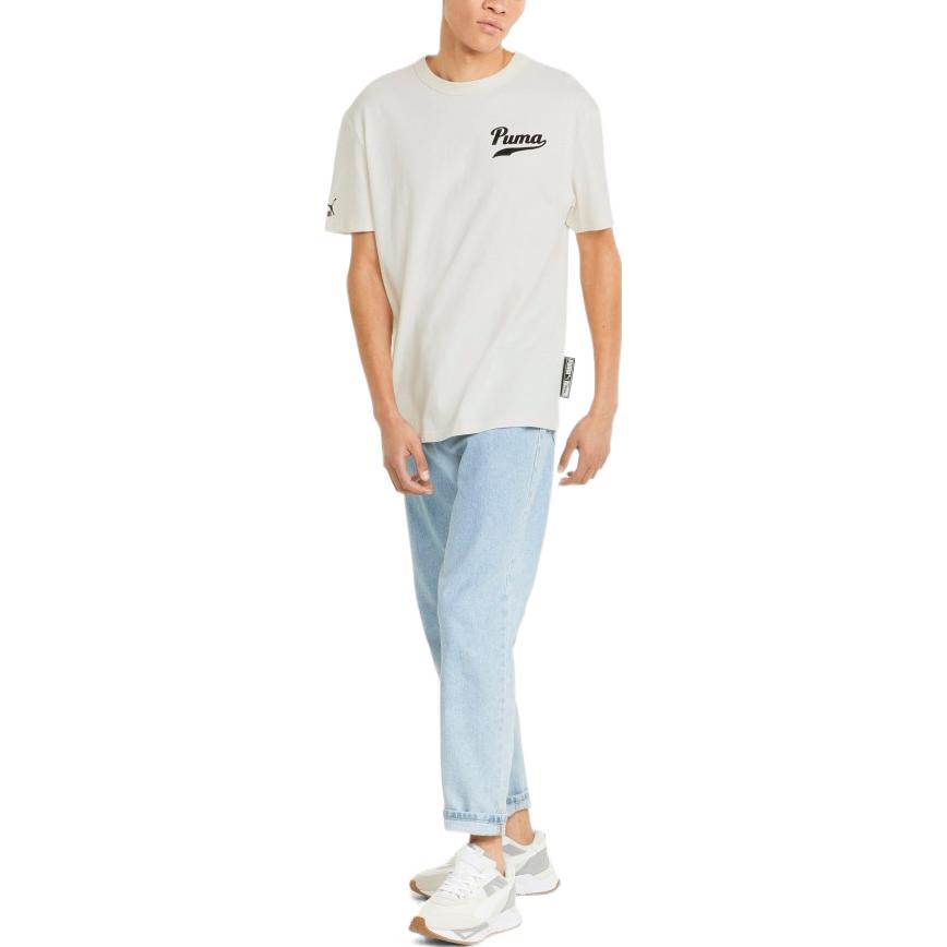 PUMA Word Team Graphic Tee 'White' 536929-65