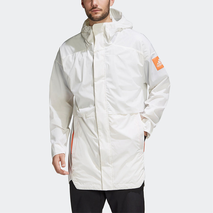 adidas MYSHELTER W.R. Outdoor Sports Hooded Jacket Men White FR9533