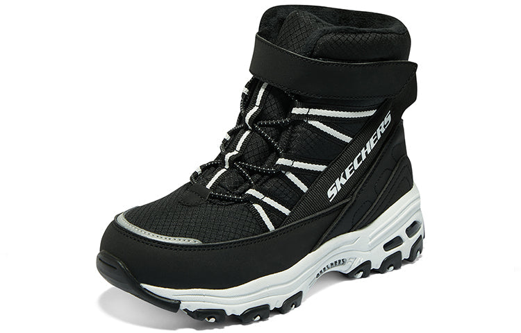 (GS) Skechers Winter Comfy Boots 'Black White' 660092L-BKW