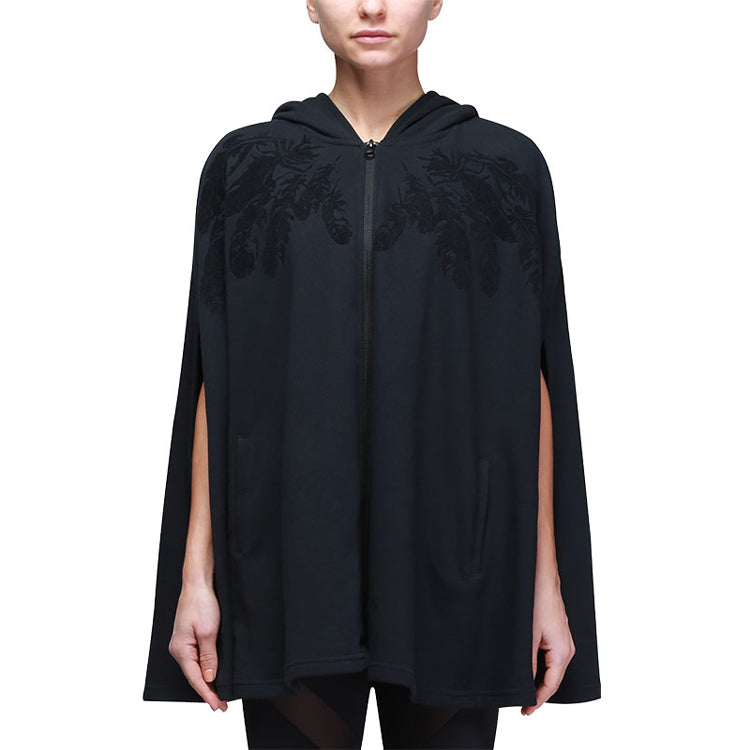 (WMNS) PUMA Swan Zipper Printing Cloak Black 573762-01
