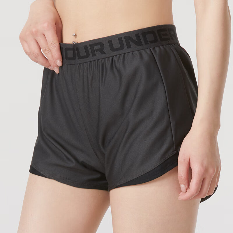(WMNS) Under Armour Play Up Sports Shorts 'Black' 1362517-010