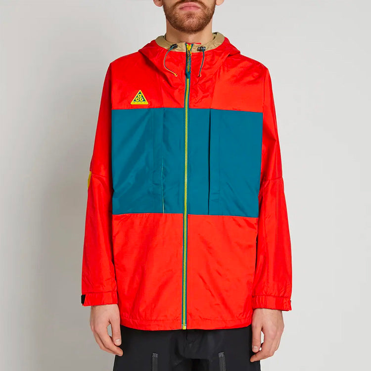 Nike ACG Anorak 'Habanero Red Geode Teal Parachute Beige' AQ2294-634