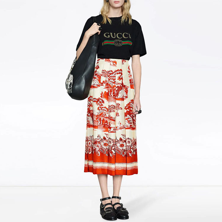 (WMNS) Gucci Oversize T-Shirt With Logo 'Black' 457095-X5L89-1948