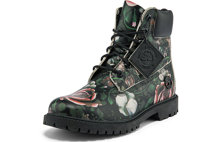 (WMNS) Timberland Heritage 6 Inch Waterproof Boots 'Black Floral Nubuck' A2M7GW