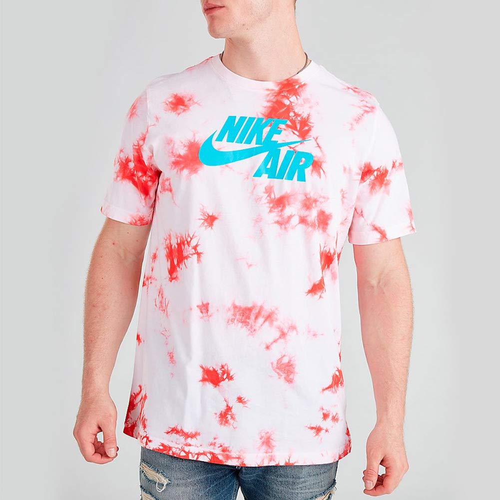 Nike Tie Dye Logo Printing Splash Ink Short Sleeve Pink BQ0079-100