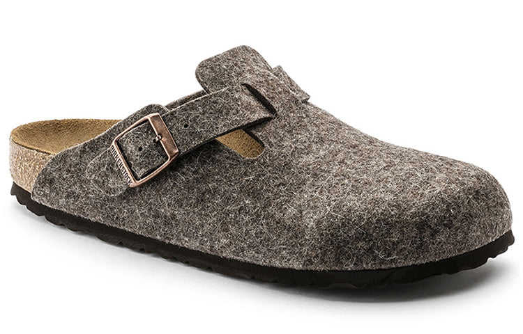 Birkenstock Boston Wool Felt Sandals 'Cacao' 0160583