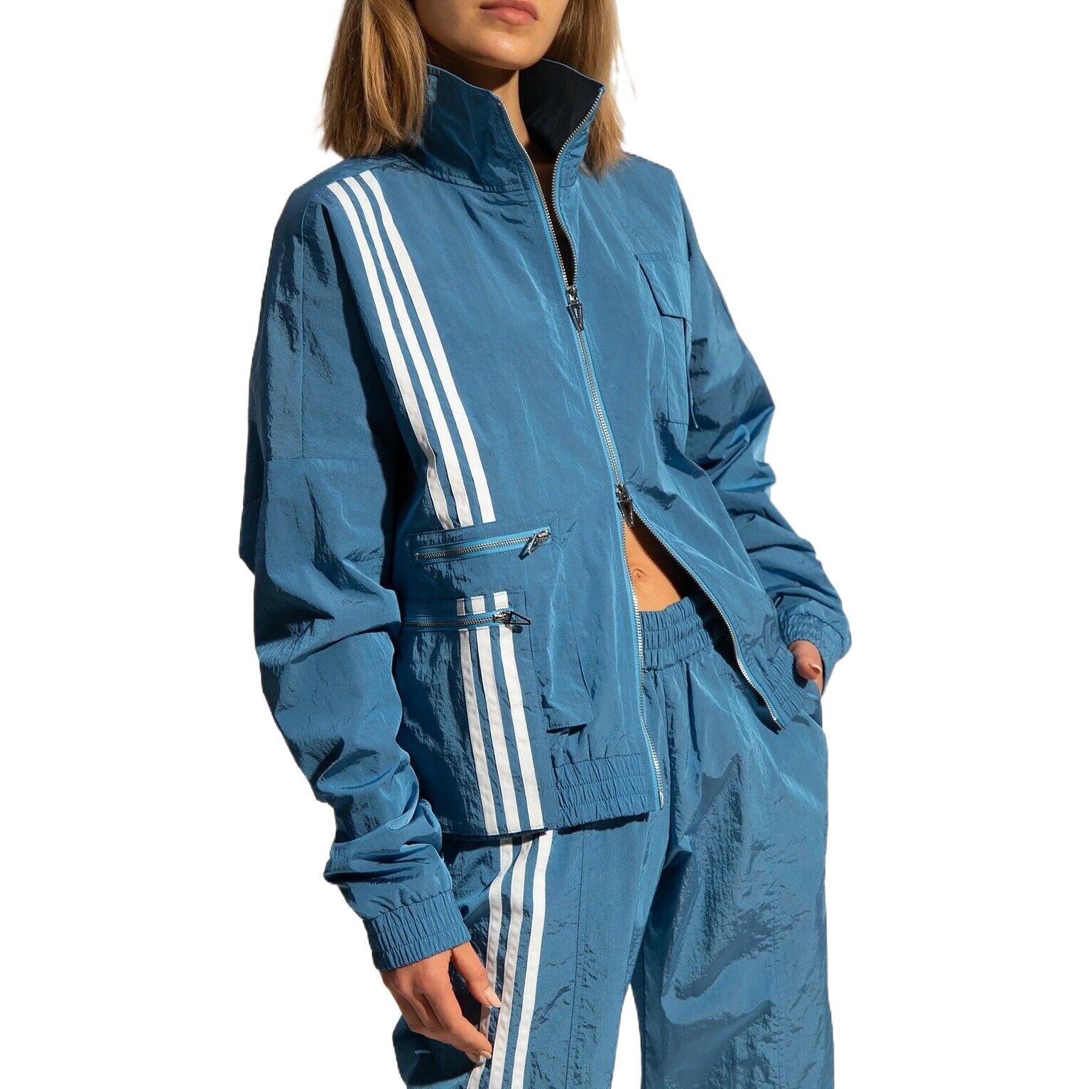 adidas originals x Ivy Park Crossover Classic Stripe Sports Jacket Unisex Blue H33303