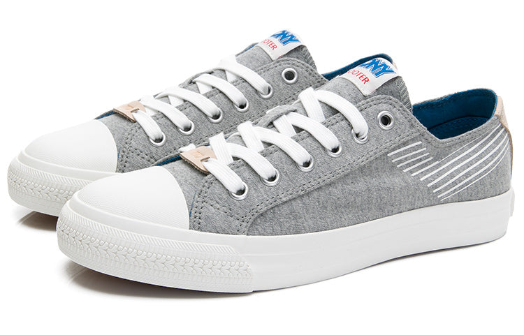 PONY Comfortable Low Canvas Shoes Beige/Grey 02M1SH04LG