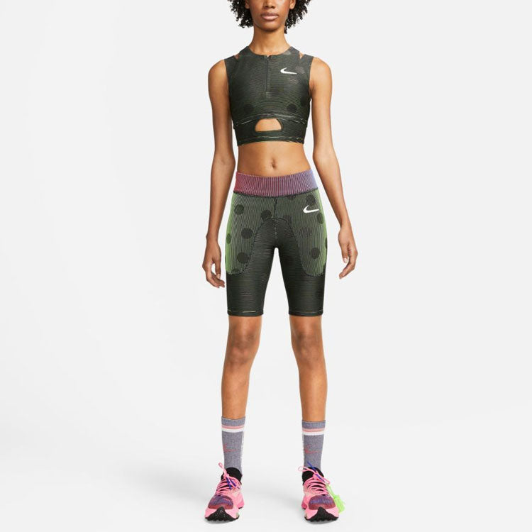 (WMNS) Nike x Off-White Crop Top 'Black Dot' CU2481-010