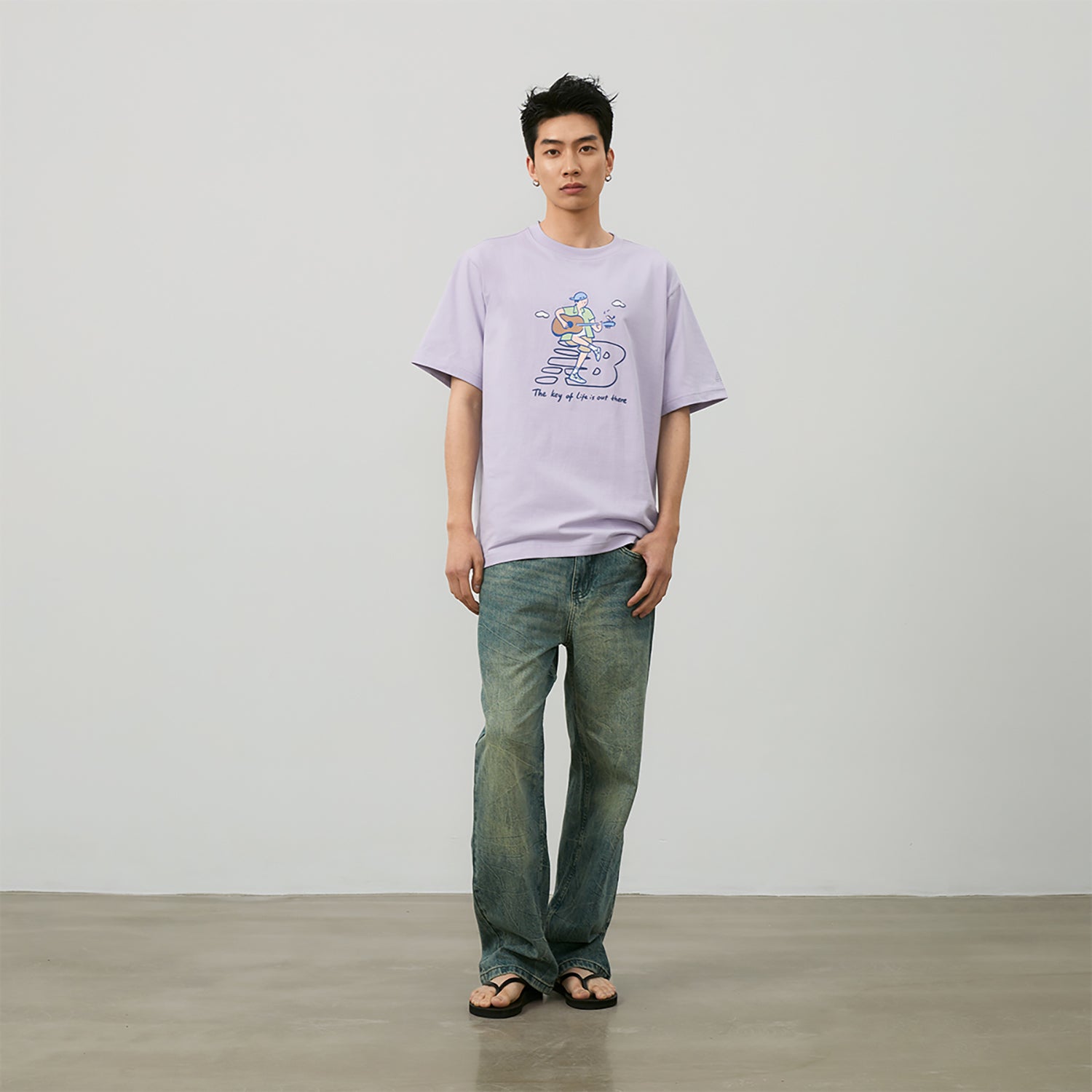 New Balance x PK Guitar Graphic T-Shirt Asia Sizing 'Light Purple' NEE26021-DV