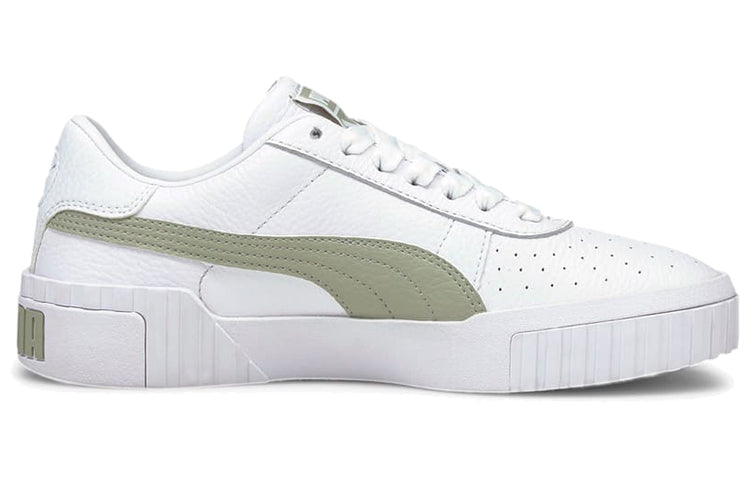 (WMNS) PUMA Cali Casual Board Shoes White/Green 369155-34