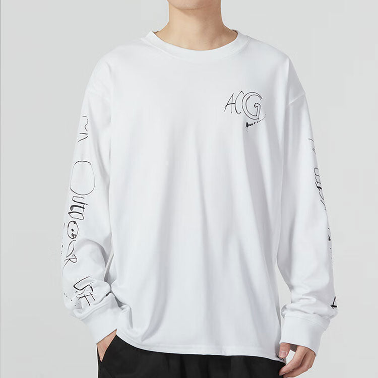 Nike ACG Logo Long T-Shirt 'White' FJ2136-121