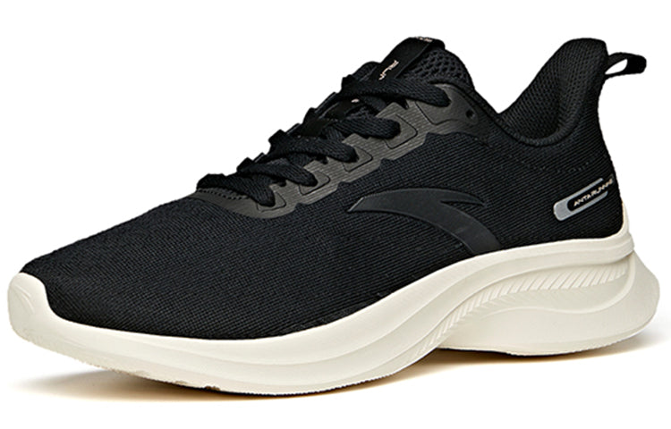 (WMNS) ANTA Running Series Sneakers Nitrogen 'Black White' 122235570S-1