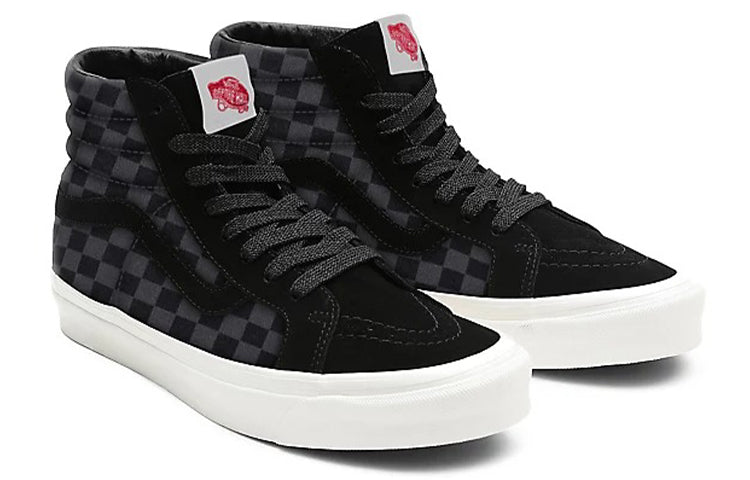 Vans Customs Checkerboard Sk8-hi Black/Gray VN0A3CST044