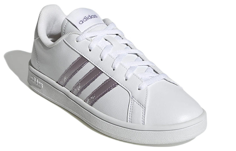 (WMNS) adidas Grand Court Base Beyond 'White Matte Purple Metallic' GW9247