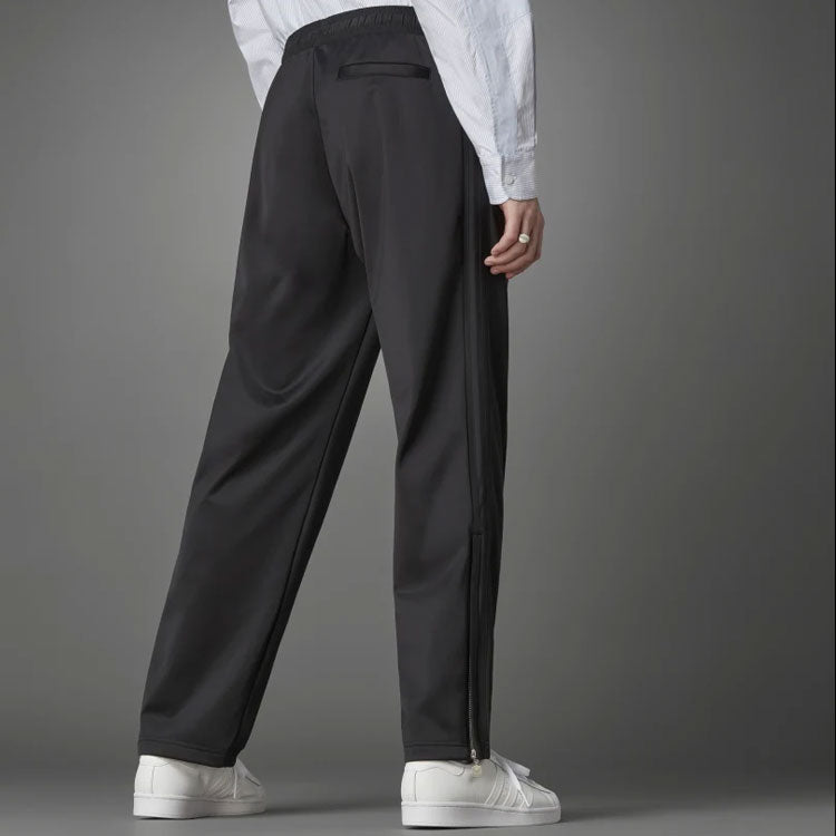 Men's adidas originals Fb Loose Tp Solid Color Retro Sports Pants/Trousers/Joggers Black HD4798