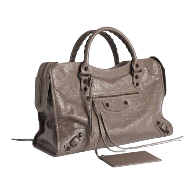 (WMNS) Balenciaga Le City Bag Medium 'Dark Noix' 8657602ACFH5848