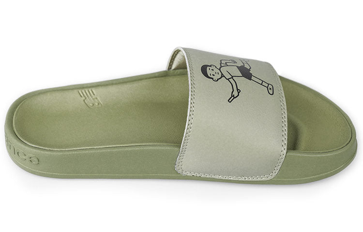 New Balance x Noritake Slippers Dark Green SMF200NO
