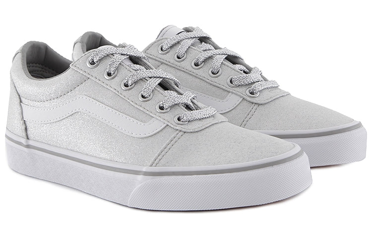 Vans Ward Lurex Glitter Non-Slip Breathable Low Tops Casual Skateboarding Shoes Gray VN0A3IUNV2A