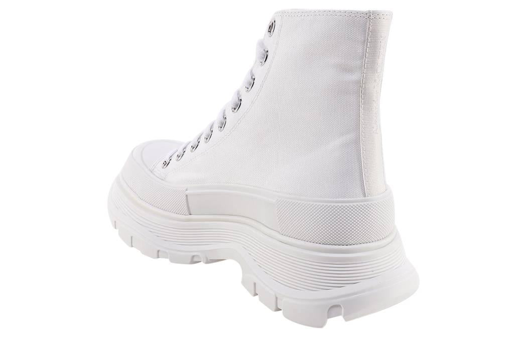 (WMNS) Alexander McQueen Tread Slick Boots 'White' 697080W4MV29000