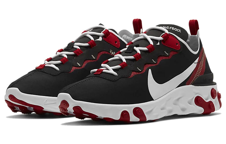 (WMNS) Nike React Element 55 'Black Gym Red' BQ2728-009