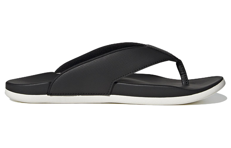 (WMNS) adidas Adilette Comfort Flip Flop 'Black White' HQ4458