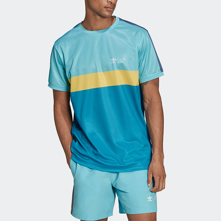 adidas x Human Made Graphic T-shirt 'Aqua' HA7923