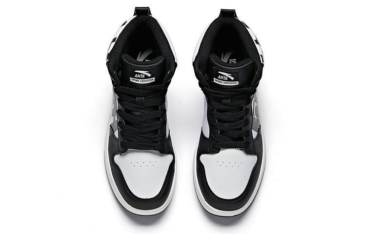 ANTA Skateboarding Series Sneakers High 'Black White' 91648060-3