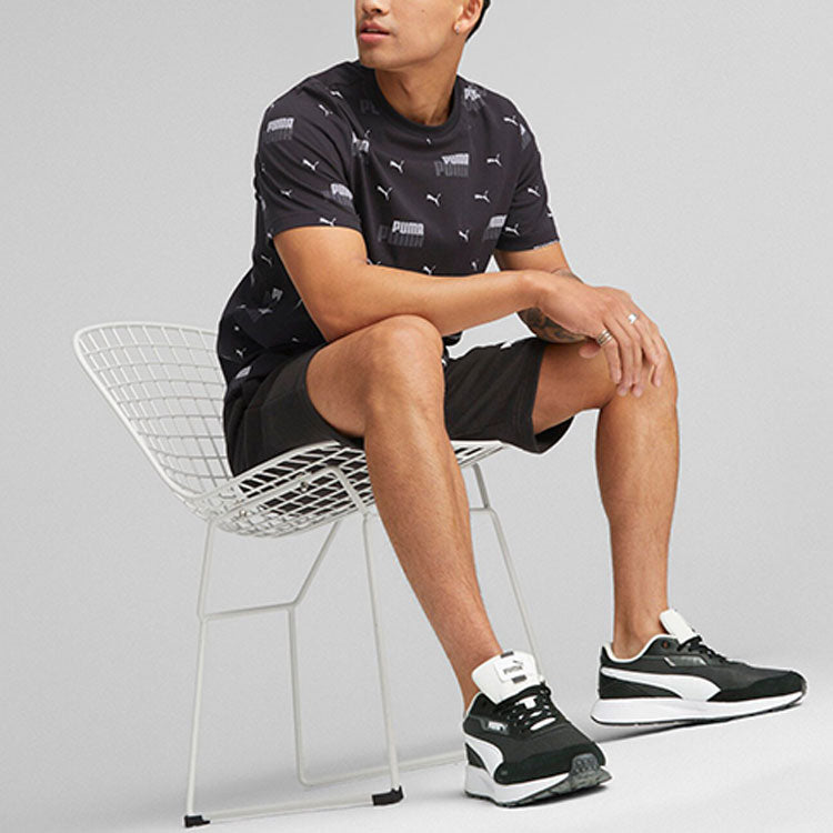 PUMA Essentials Logo Power Printed Tee 'Black' 675681-01