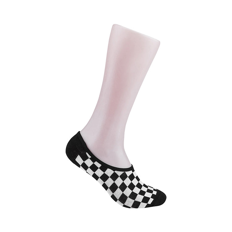 Vans Classic Super No Show Sock 'Black White Red' VN-01O2705
