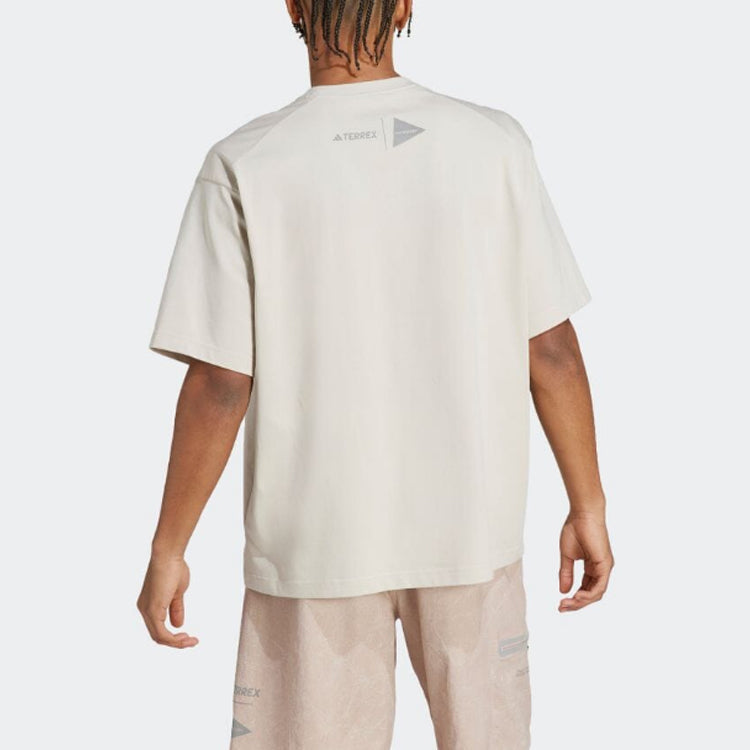 adidas TERREX x and wander Graphic T-Shirt 'Beige' HR7141