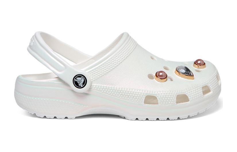 (GS) Crocs Classic Crystals Clogs 'White' 208435-100