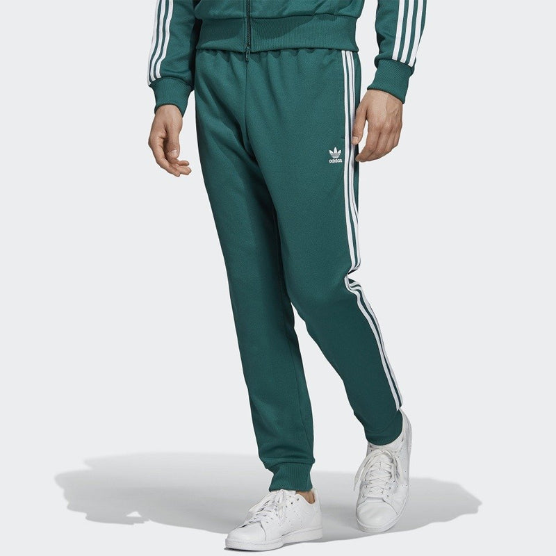 adidas originals Sst Tp Logo Embroidered Sports Pants Green EJ9701