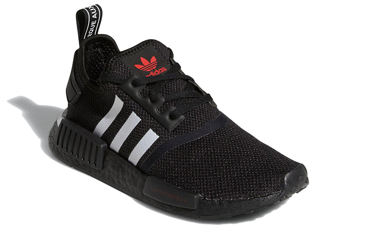 (GS) adidas NMD_R1 J 'Japanese Side Print - Black White' H01927