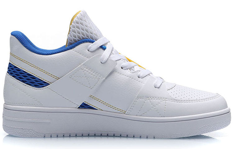 Li-Ning Classic Skateboarding Low 'White Blue Yellow' AGBP061-2