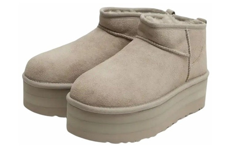 (WMNS) UGG Classic Ultra Mini Platform 'Goat' 1135092-GOA