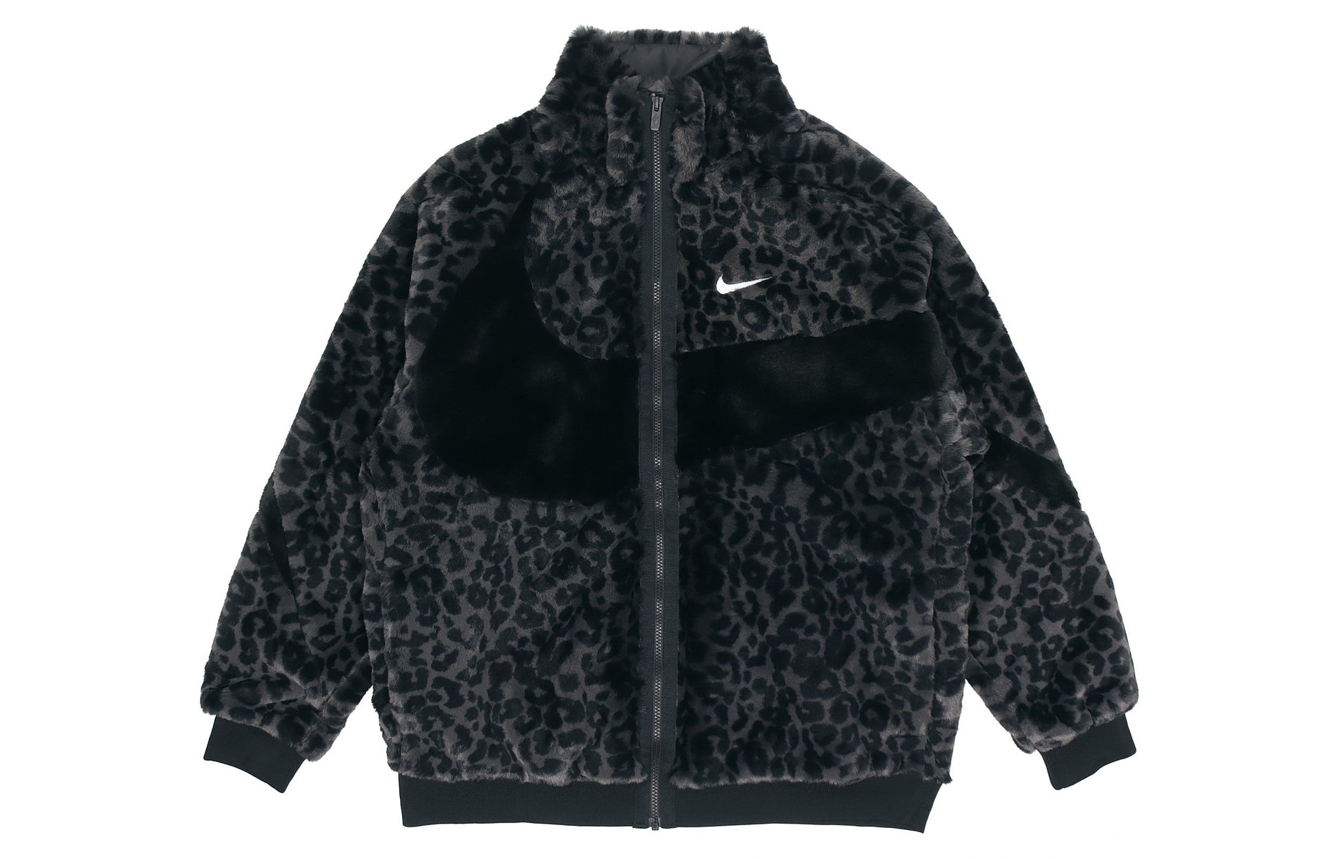 Men's Nike Sportswear Swoosh Black Large Logo Sports Jacket Autumn Black DH6685-011