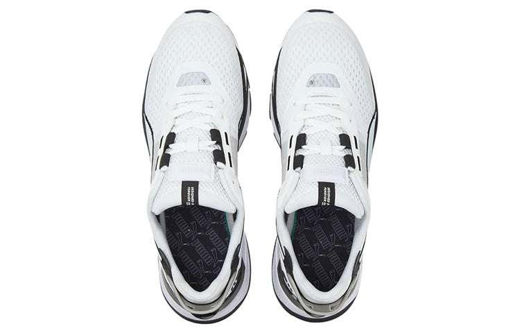 PUMA Mirage Sport Tech B+W Trainers 'White Silver' 384955-01