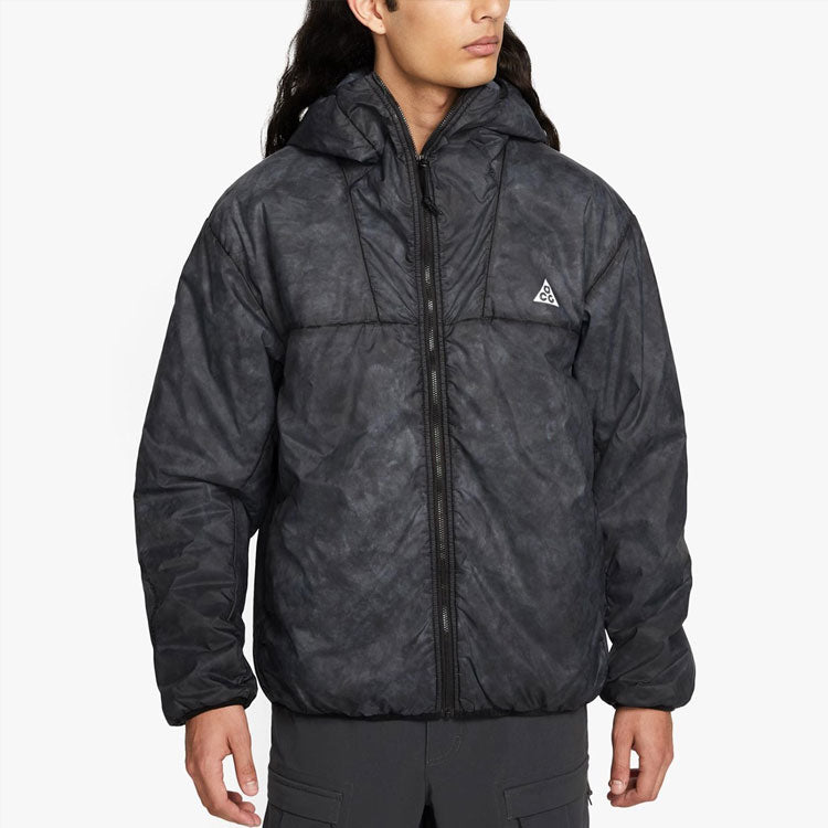 Nike ACG Therma-FIT ADV Rope De Dope Solid Color Zipper hooded Long Sleeves Jacket Black DJ1257-010