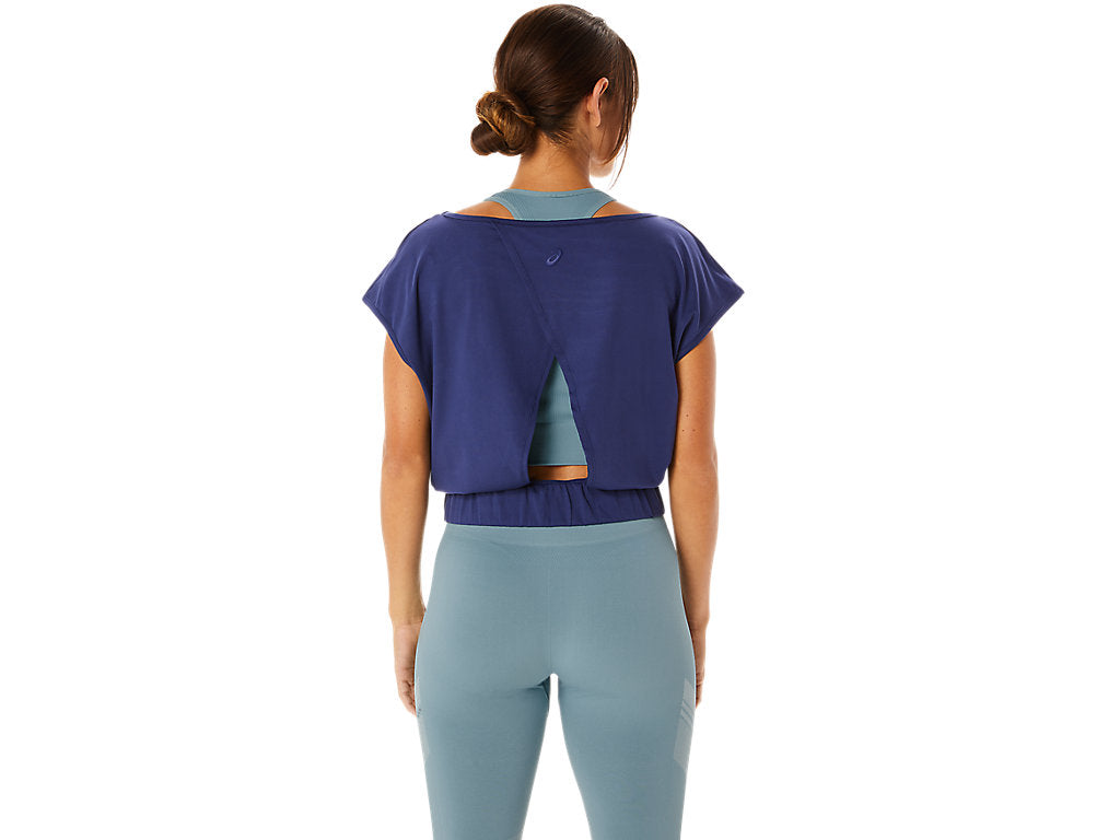 (WMNS) ASICS Nagino Flex T-Shirt 'Indigo Blue' 2032C729-400