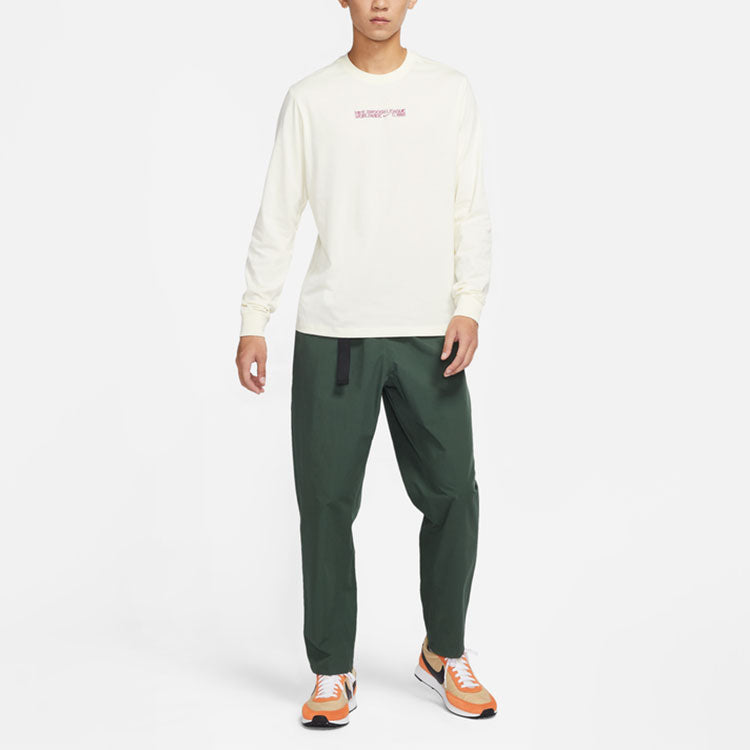 Men's Nike As Nsw Ess+ Core 3 Ls Tee Casual Breathable Round Neck Long Sleeves Coconut Milk T-Shirt DM6367-113