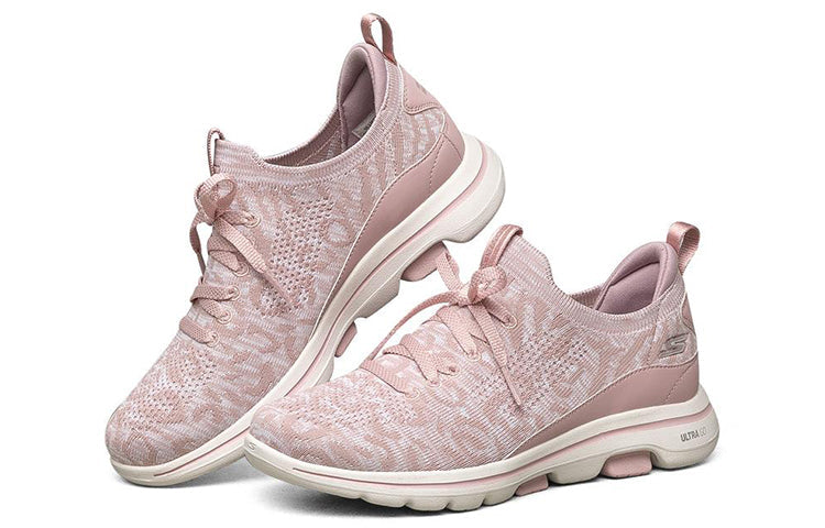 (WMNS) Skechers Go Walk 5 Low-Top Sneakers Pink 124206-MVE