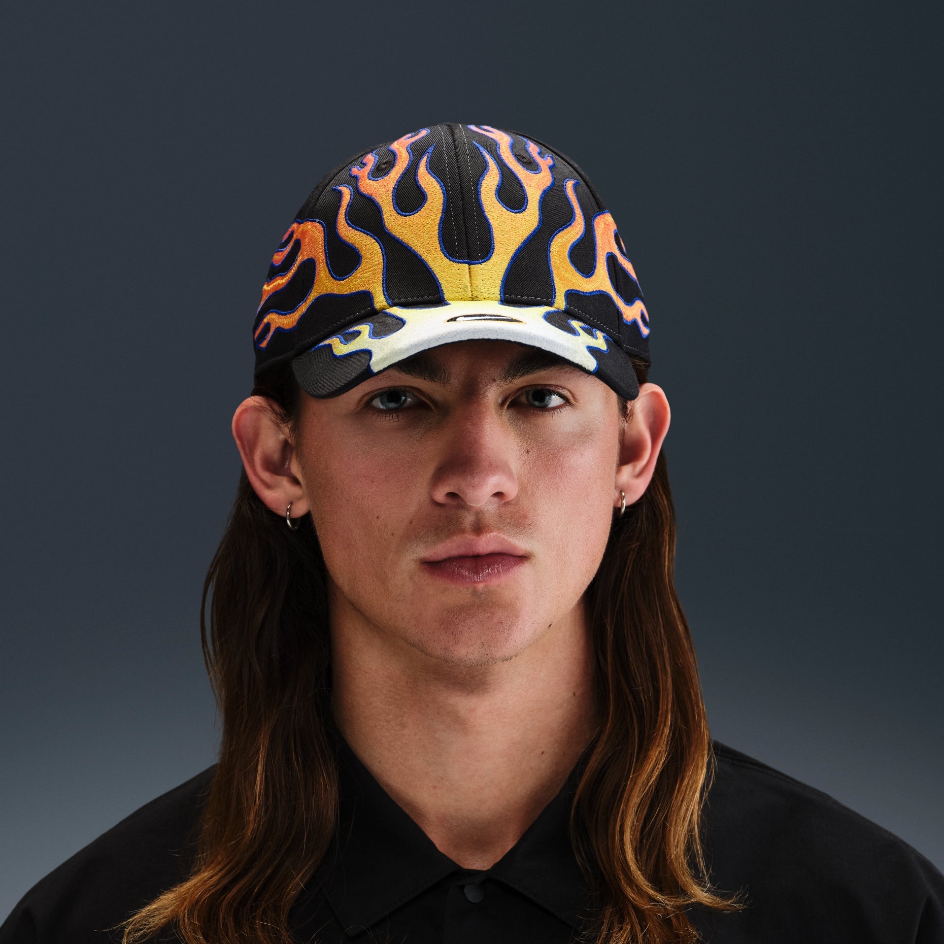Nike Club Cap Structured OG Flame Cap 'Black Orange' HV6642-010
