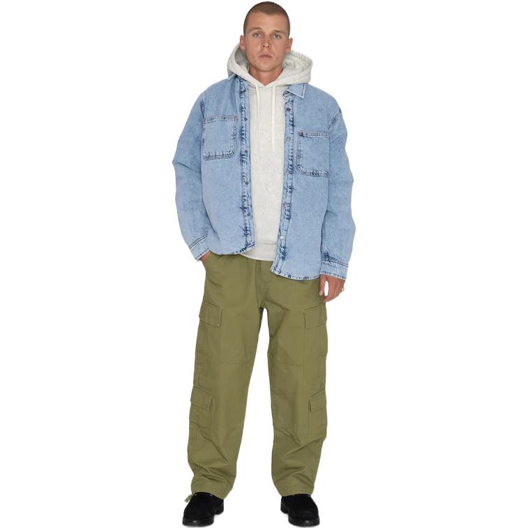 Stussy Sherpa Lined Shirt 'Blue' 1110244