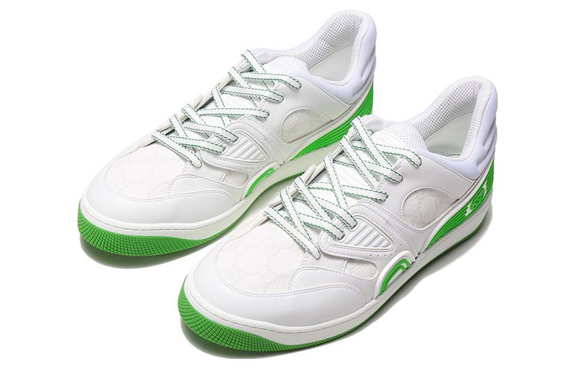 (WMNS) Gucci Basket 'White Green' 700290-2SHG0-9089