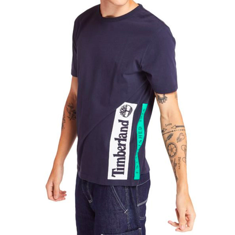 Men's Timberland SS20 Printing Short Sleeve Black A22REU10
