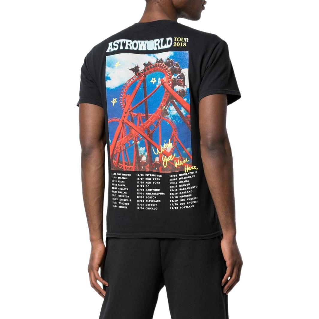 Travis Scott Astroworld Roller Coaster Tee 'Black' ASTR-O044