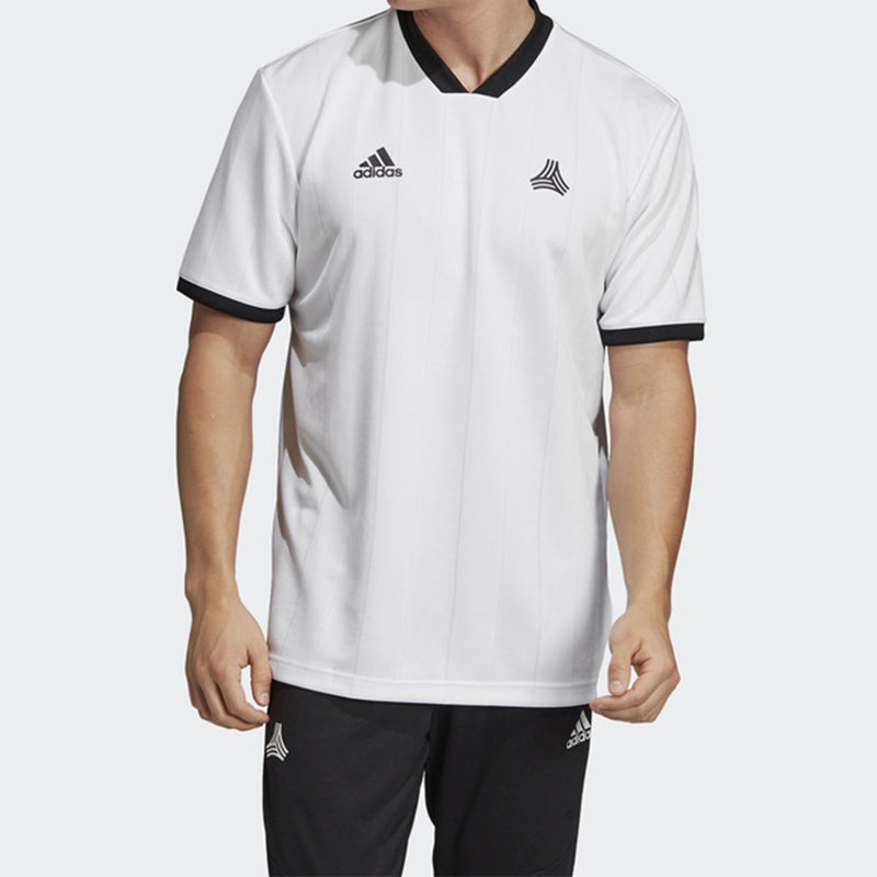 adidas Soccer/Football Sports Round Neck Short Sleeve Jersey White DT9838