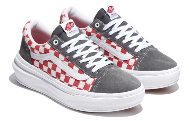 Vans Comfycush Checkerboard Old Skool Overt Cc Skate Shoes 'Red' VN000BWALN4